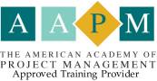 AAPM American Academy of Project Management  project management approved provider logo